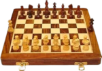 KYLEN Wooden Handcrafted Foldable Magnetic Chess Board  